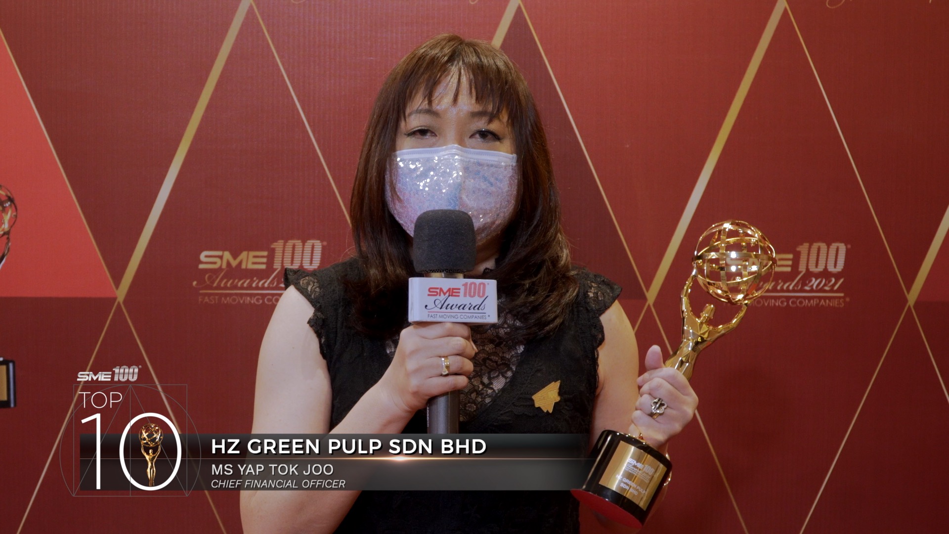 SME 100 Fast Moving <br>Companies Award 2021 <br>- Interview with our CFO <br>Miss Yap TJ